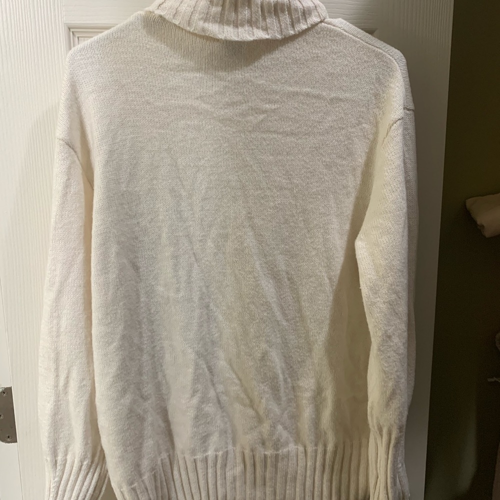 Cream turtleneck sweater